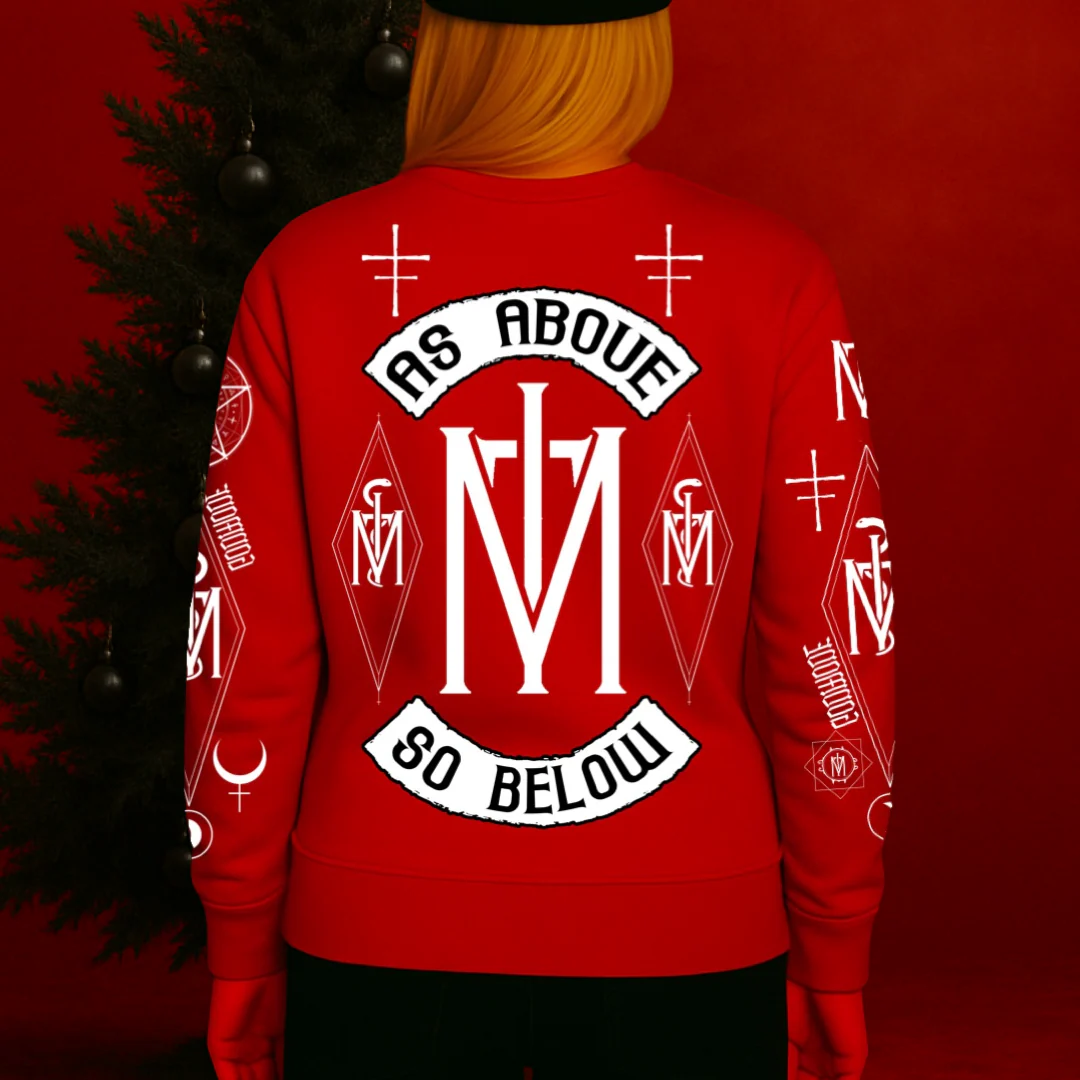 As Above Red Crewneck Sweater - Image 3