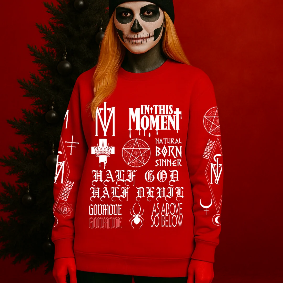 As Above Red Crewneck Sweater - Image 4